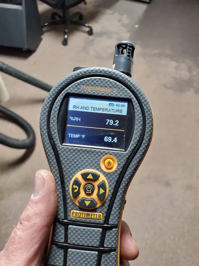 Moisture meter humidity assessment for Mold Remediation & Removal in Schererville
