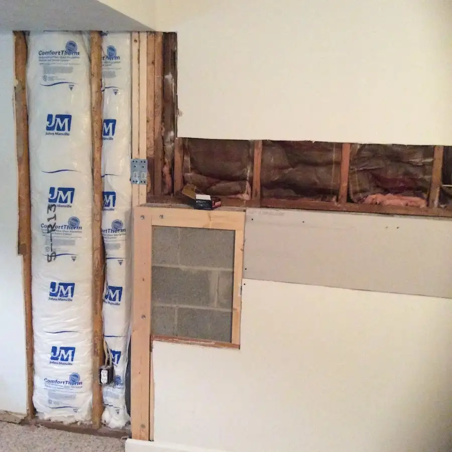 Wall insulation replacement during Odor Removal & Deodorization in Schererville